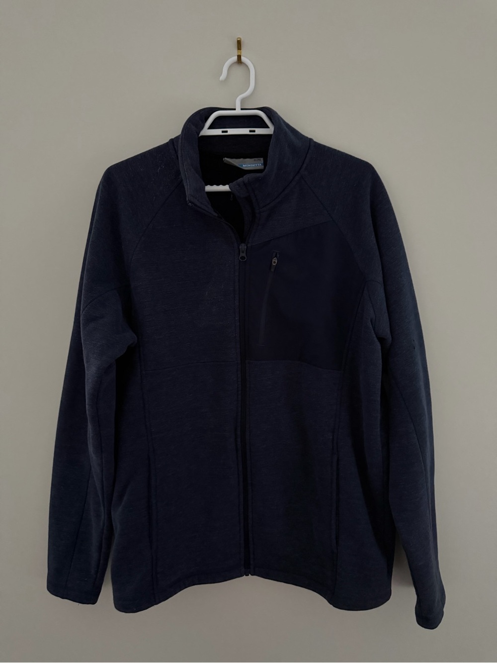 Mondetta Men’s Navy Blue Full-Zip Sweater Jacket